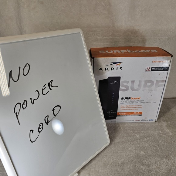 Arris SURFboard SBG6950AC2 Modem Router Combo AC1900 WiFi DOCSIS 3.0 4 Port - Picture 8 of 9